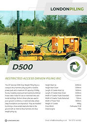 D500 Specification Sheet Thumbnail