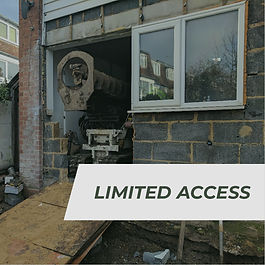Restricted access piling